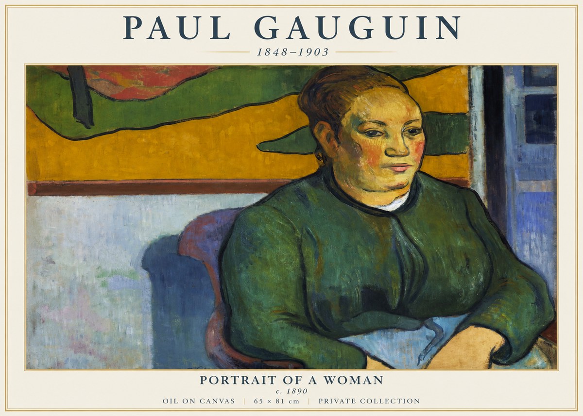 Paul Gauguin Portrait of a Woman No5 - Póster