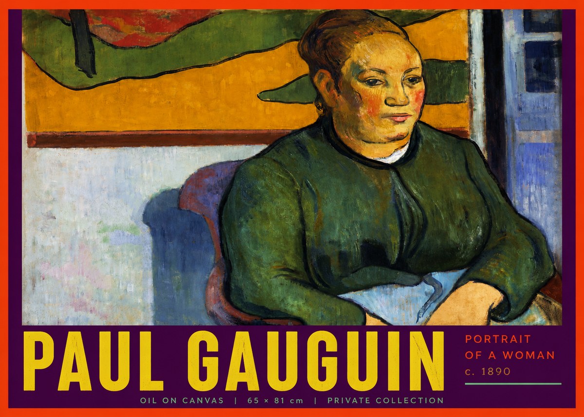 Paul Gauguin Portrait of a Woman No6 - Póster