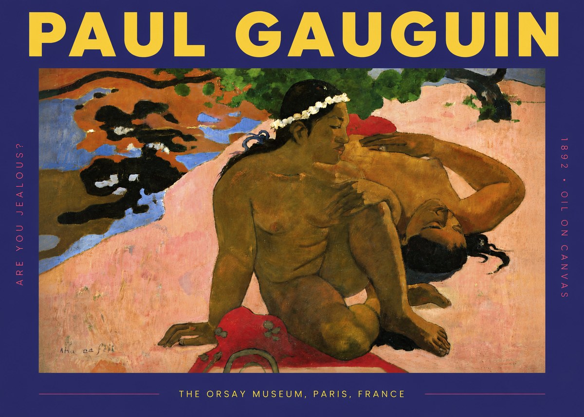 Paul Gauguin Are You Jealous? No4 - Póster