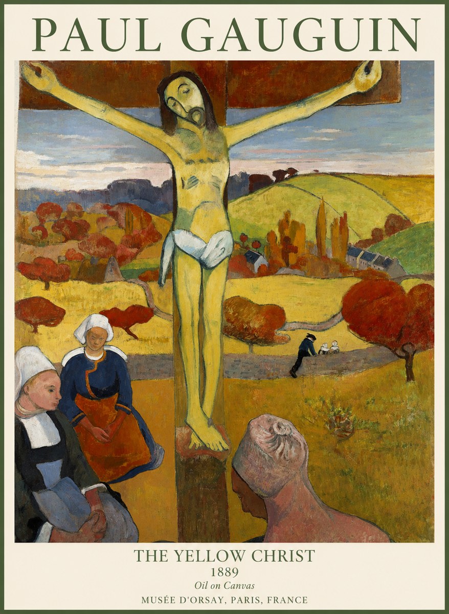 Paul Gauguin The Yellow Christ No1 - Póster