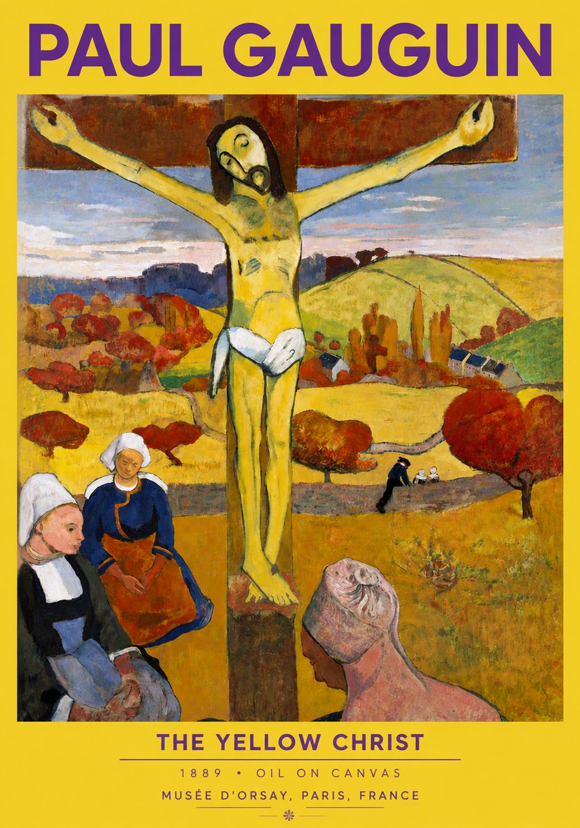 Paul Gauguin The Yellow Christ No4 - Póster