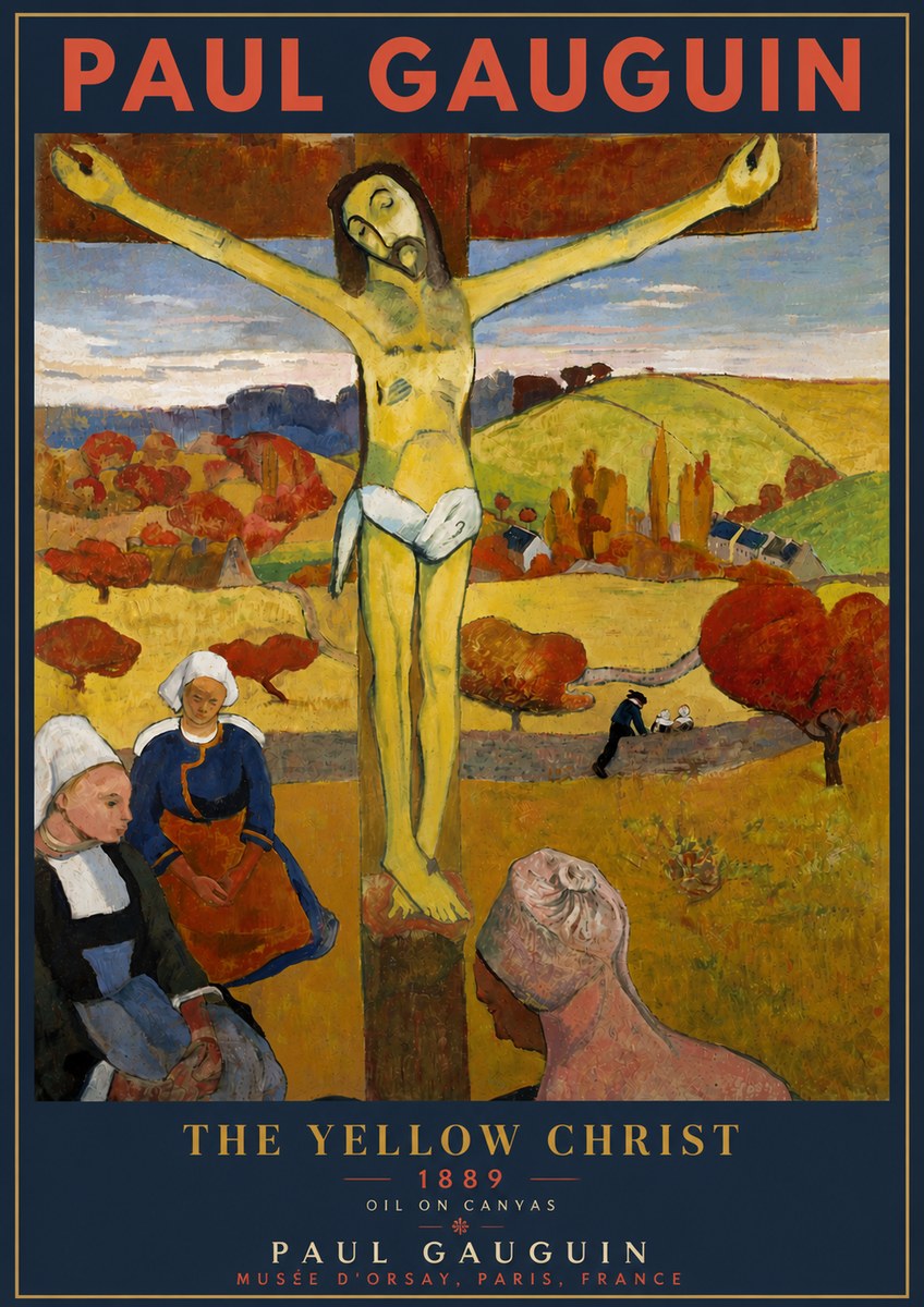 Paul Gauguin The Yellow Christ No5 - Póster