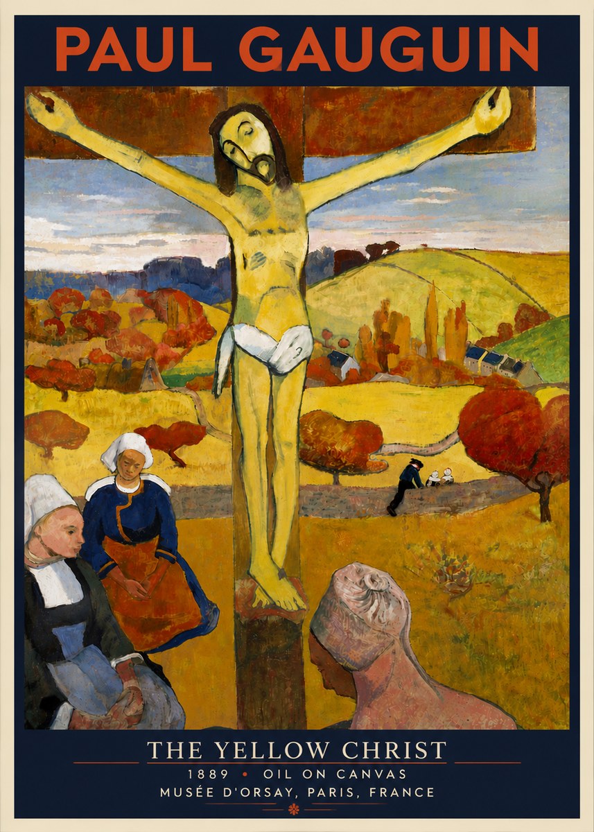 Paul Gauguin The Yellow Christ No6 - Póster