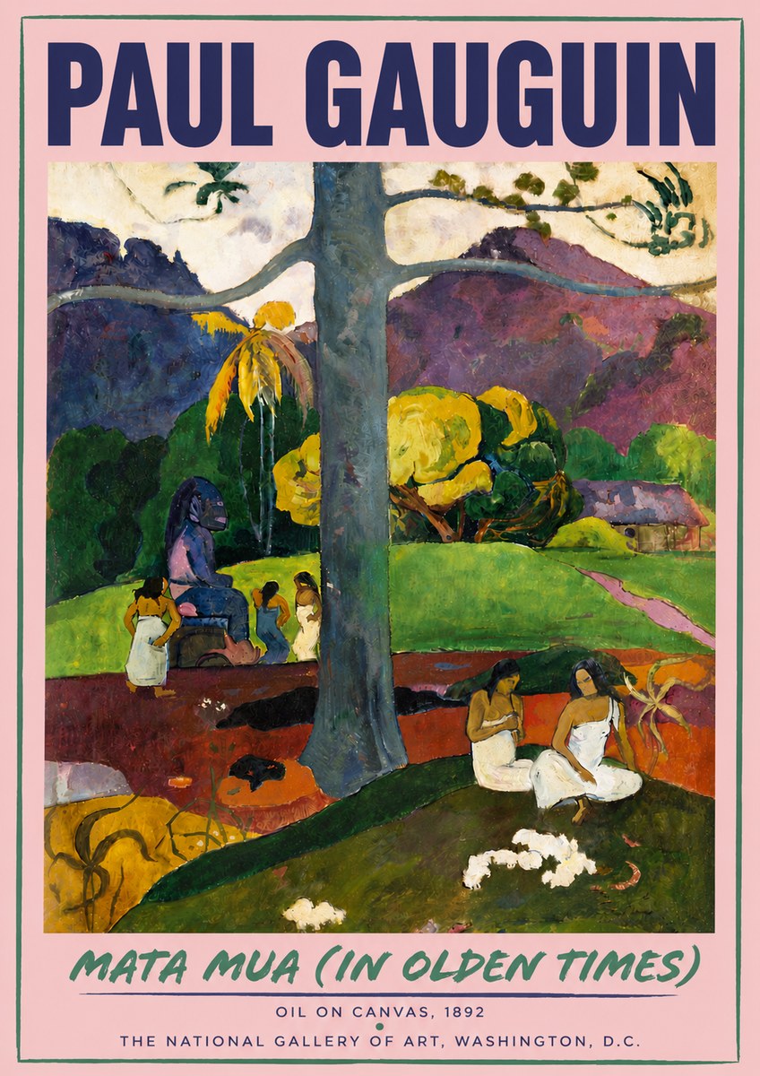 Paul Gauguin Mata Mua (in Olden Times) No5 - Póster