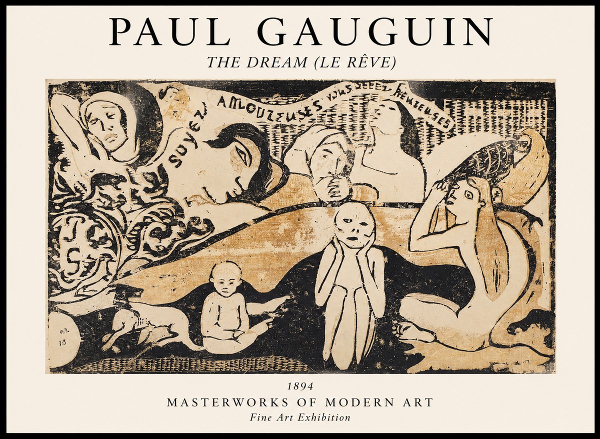 Paul Gauguin The Dream (Le Rêve) No1 - Póster