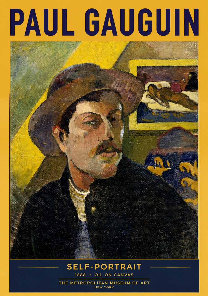 Paul Gauguin Self-portrait II No2 - Póster