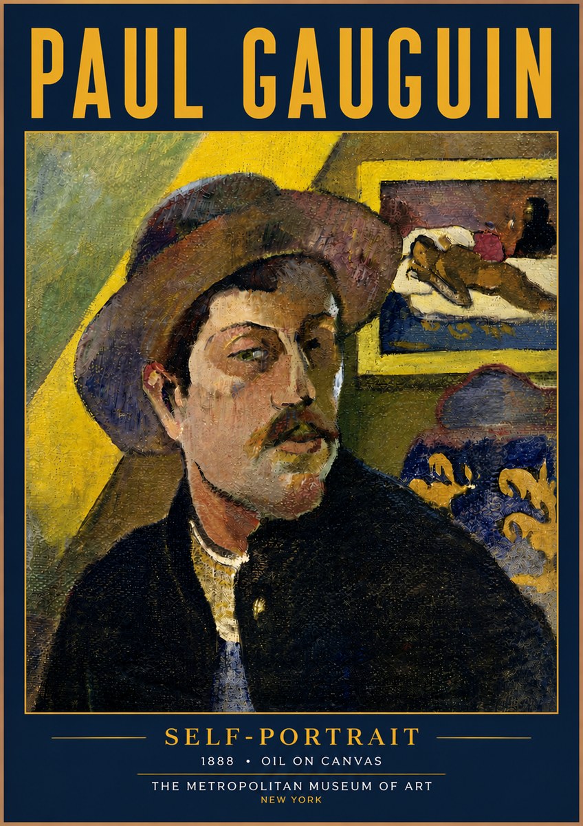 Paul Gauguin Self-portrait II No4 - Póster