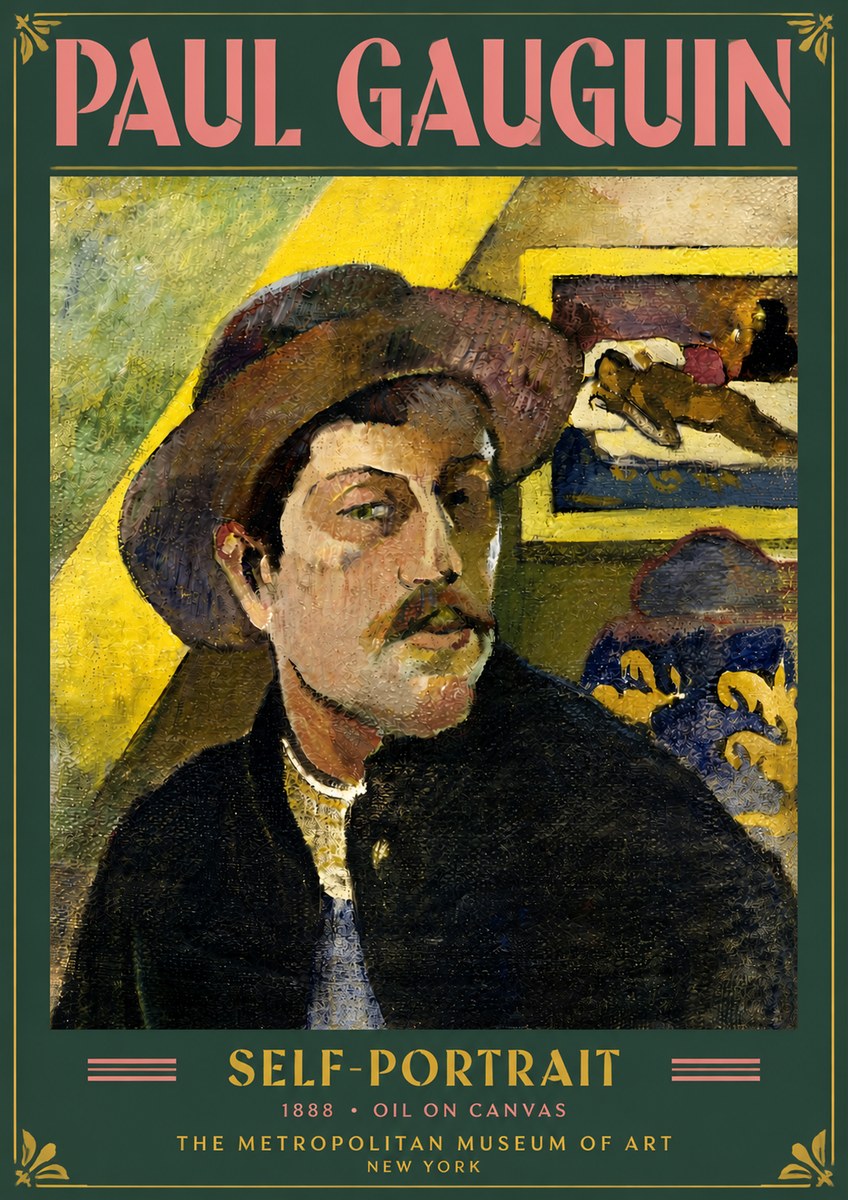 Paul Gauguin Self-portrait II No5 - Póster