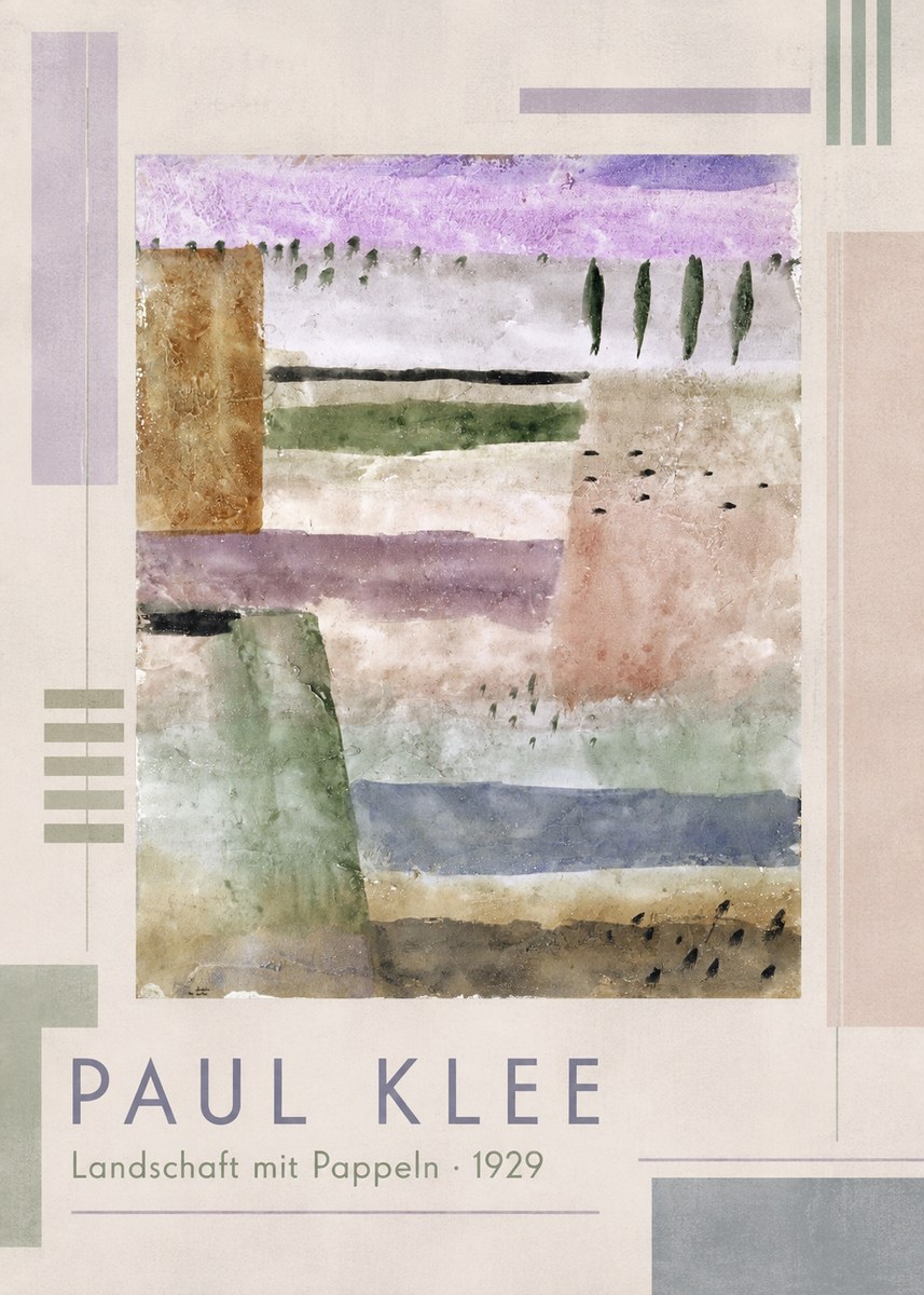 Paul Klee Landschaft Mit Pappeln No1 - Póster