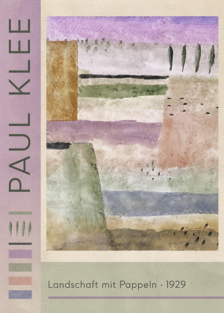 Paul Klee Landschaft Mit Pappeln No2 - Póster