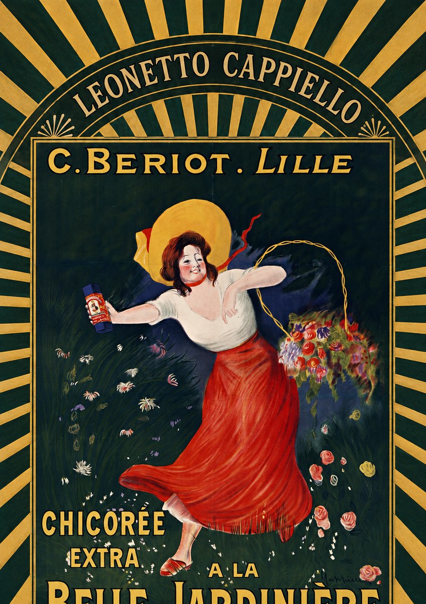 Leonetto Cappiello Chicorée Extra a La Belle Jardinière No5 - Póster