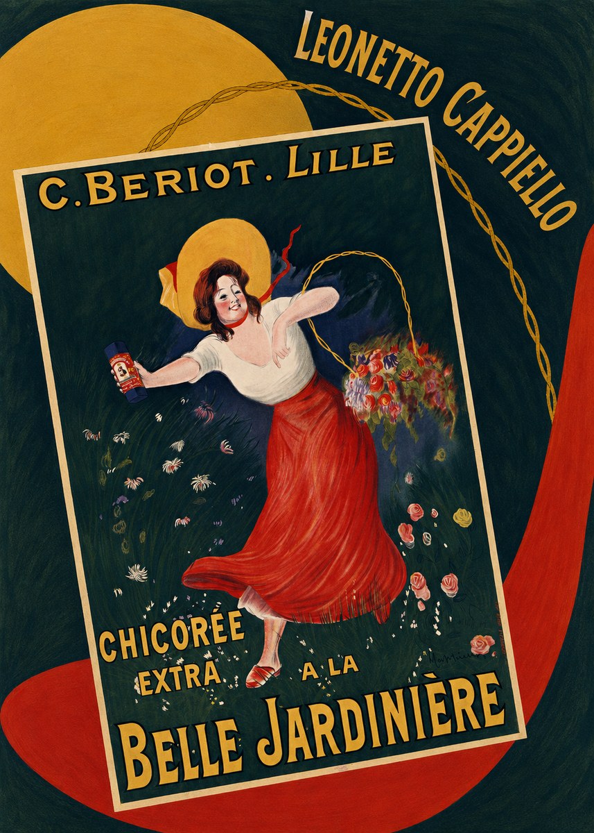 Leonetto Cappiello Chicorée Extra a La Belle Jardinière No6 - Póster