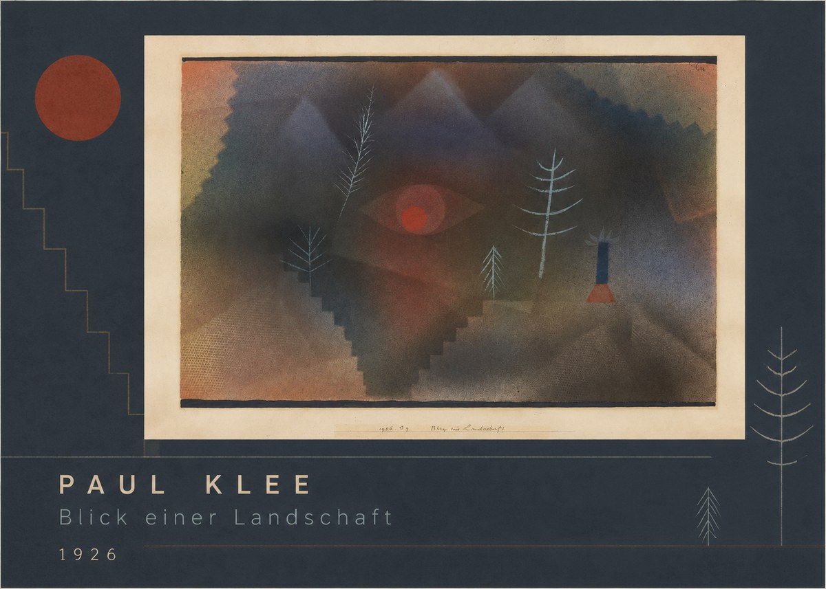 Paul Klee Blick Einer Landschaft No2 - Póster