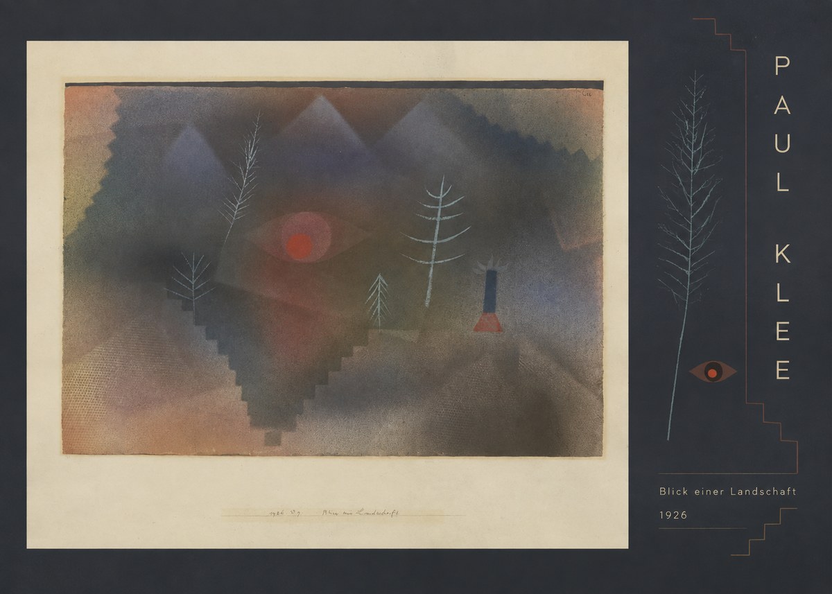 Paul Klee Blick Einer Landschaft No5 - Póster