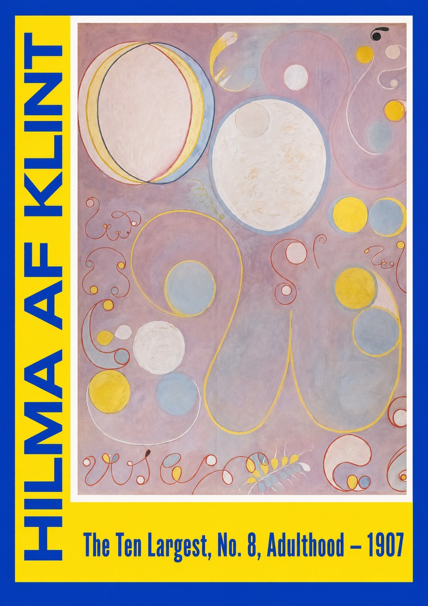Hilma af Klint The Ten Largest, No. 8, Adulthood No2 - Póster