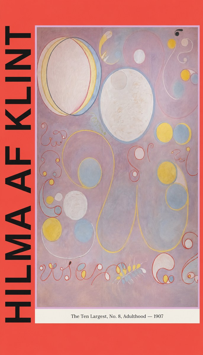Hilma af Klint The Ten Largest, No. 8, Adulthood No3 - Póster