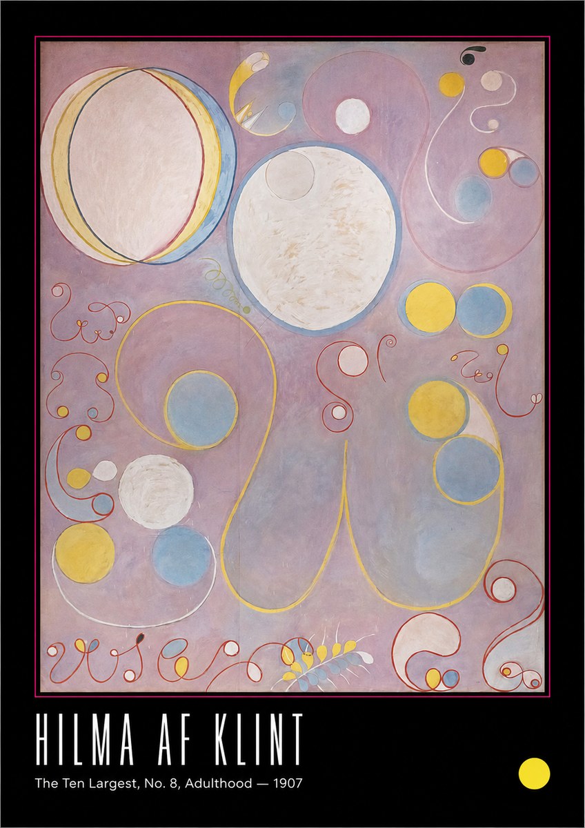 Hilma af Klint The Ten Largest, No. 8, Adulthood No6 - Póster