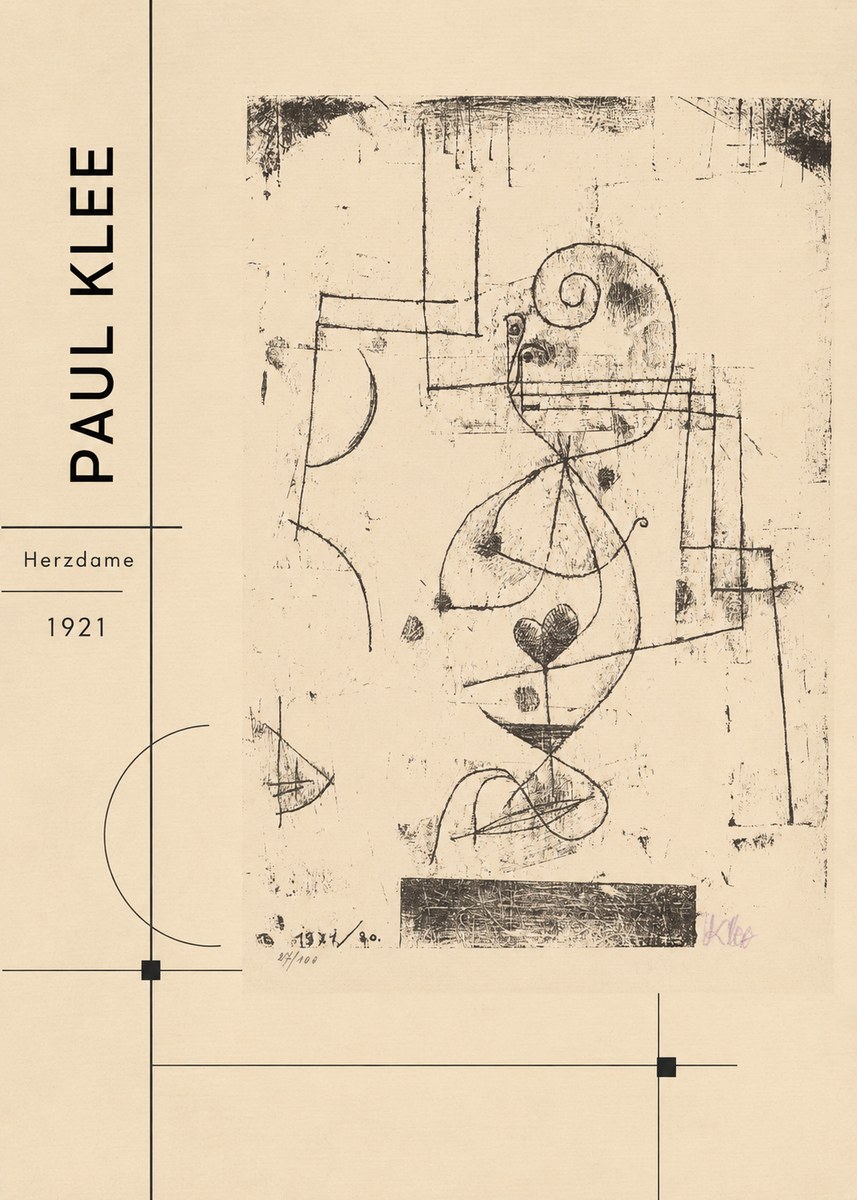Paul Klee Herzdame No2 - Póster