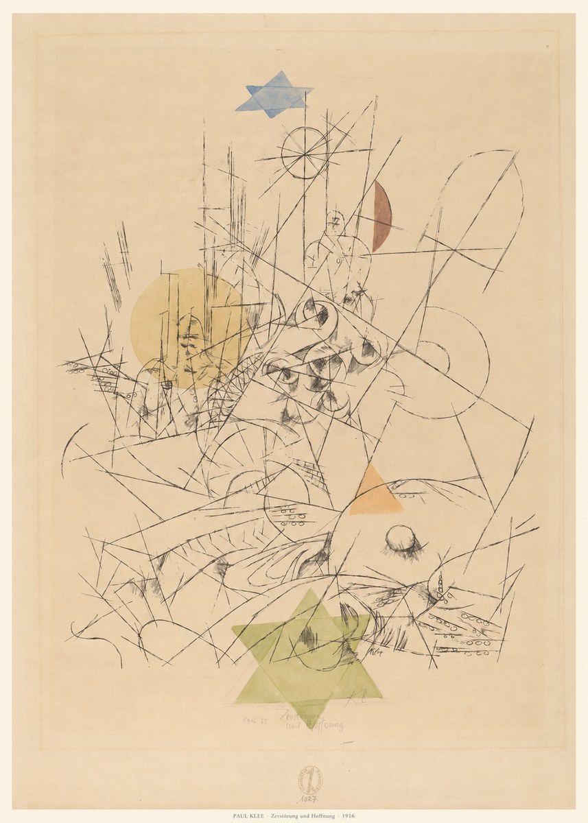 Paul Klee Zerstörung Und Hoffnung I No6 - Póster