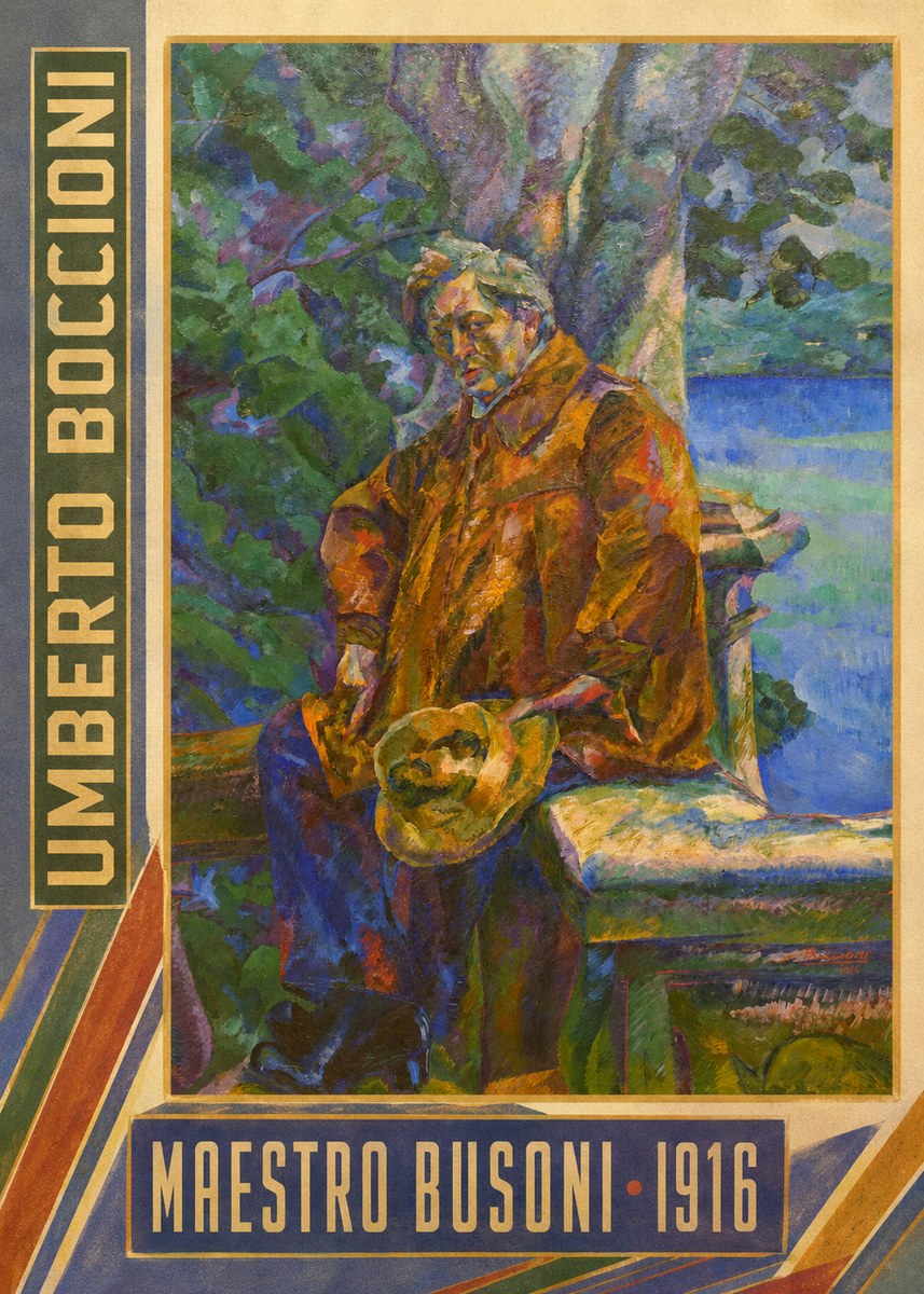 Umberto Boccioni Maestro Busoni No3 - Póster