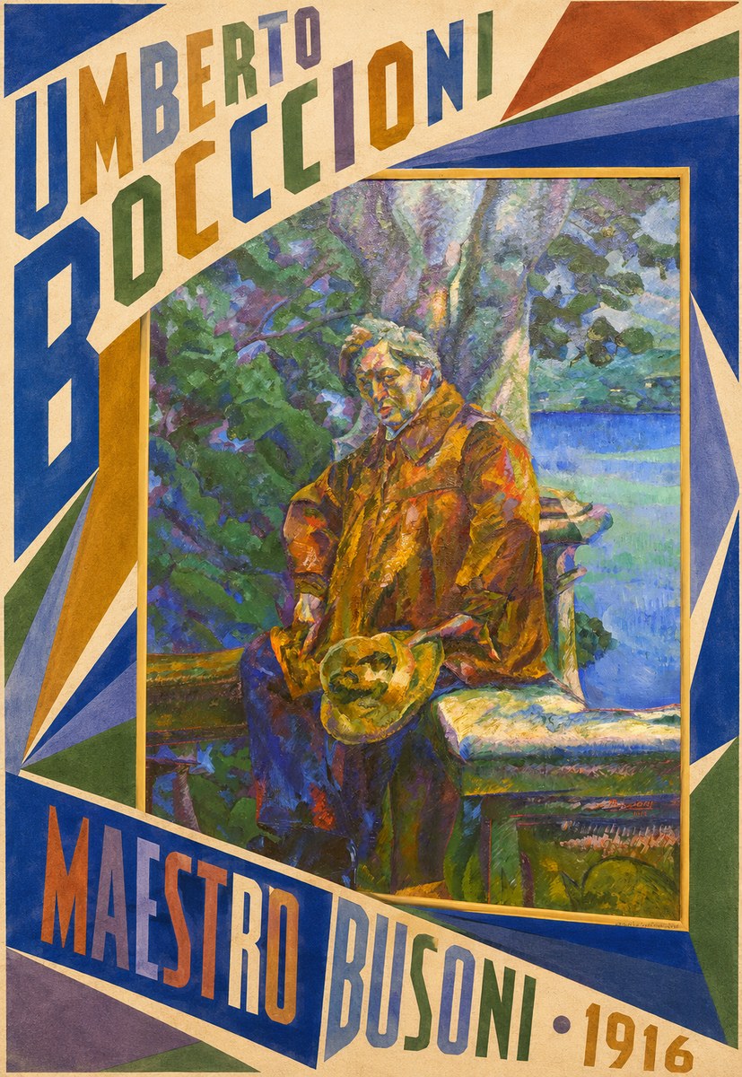 Umberto Boccioni Maestro Busoni No5 - Póster