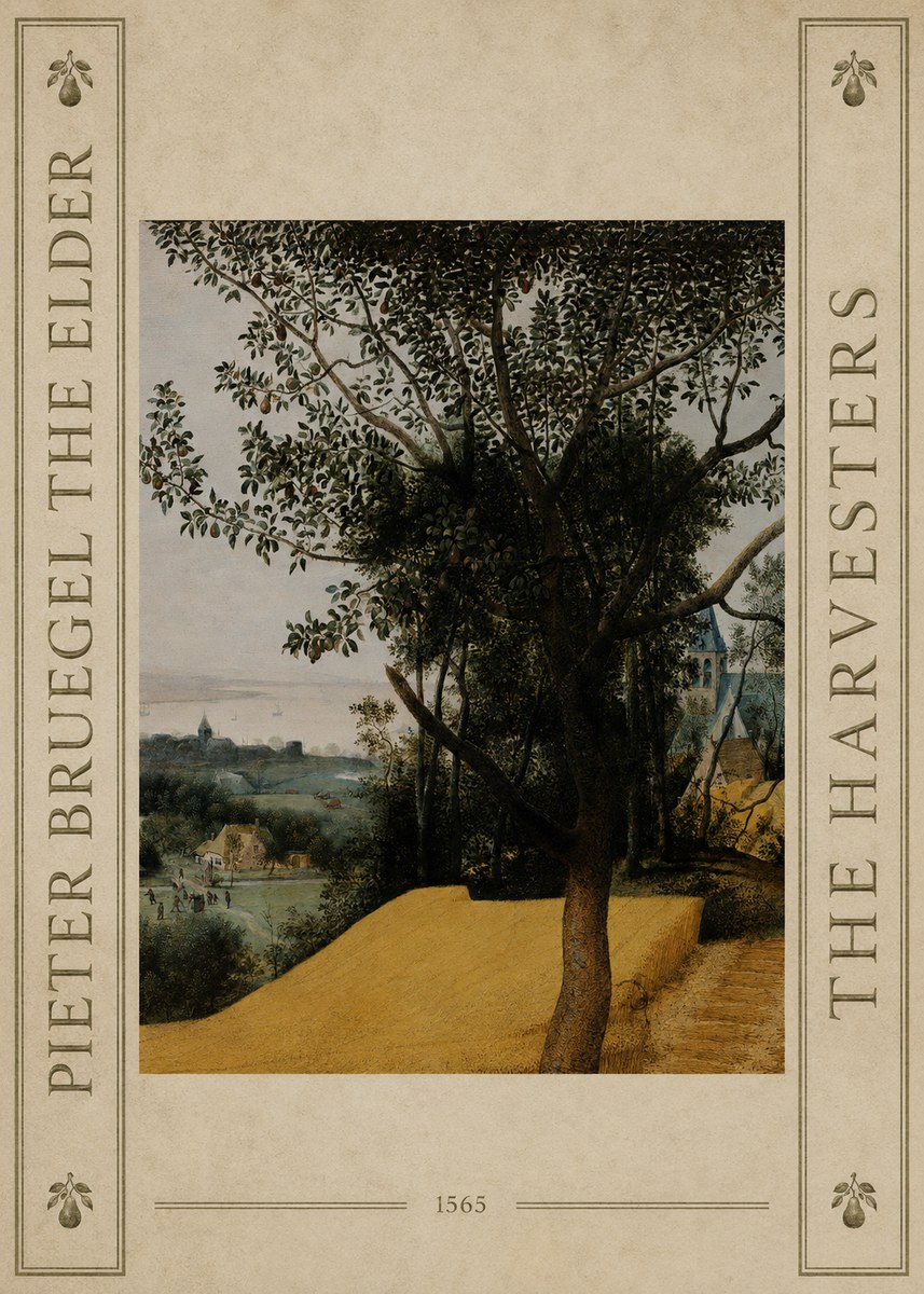 Pieter Bruegel The Harvesters III No4 - Póster
