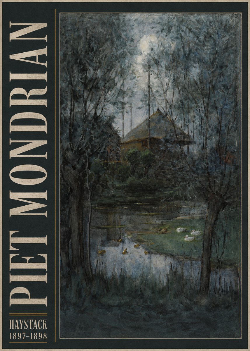 Piet Mondrian Haystack No5 - Póster