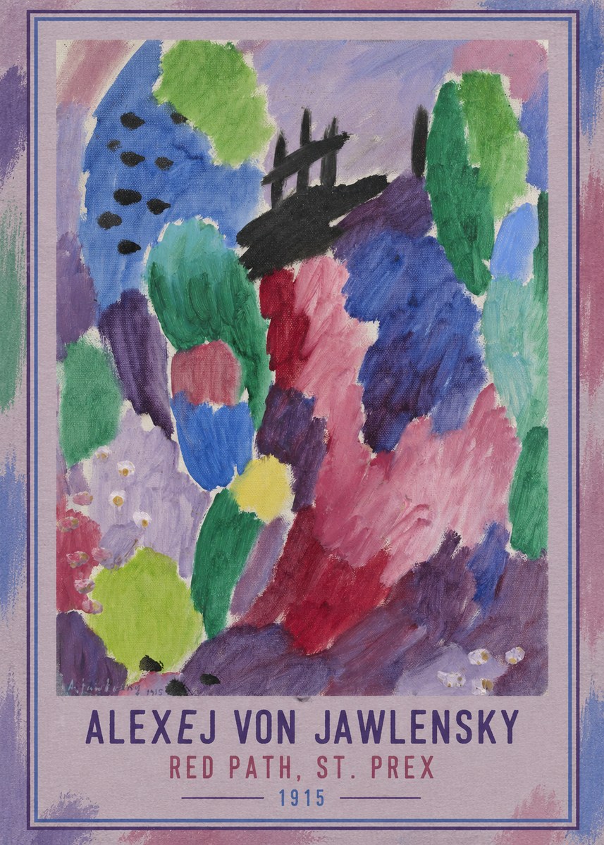 Alexej von Jawlensky Red Path, St. Prex II No3 - Póster