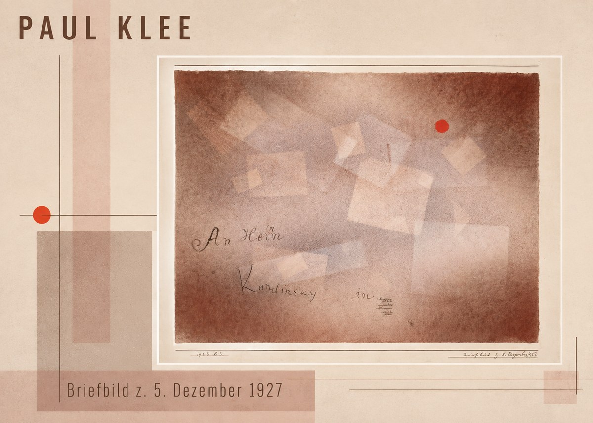 Paul Klee Briefbild Z. 5. Dezember 1927 No3 - Póster