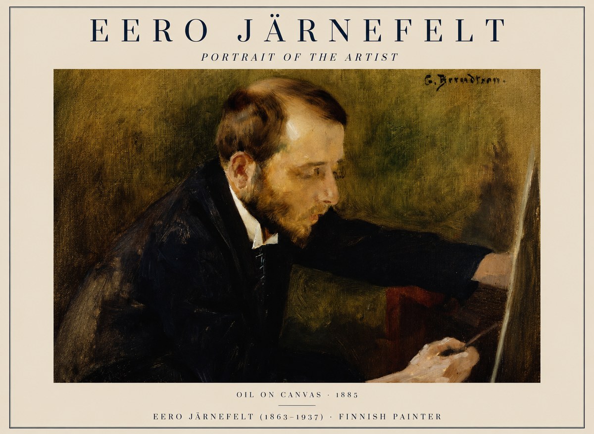 Eero Järnefelt Portrait of the Artist No1 - Póster