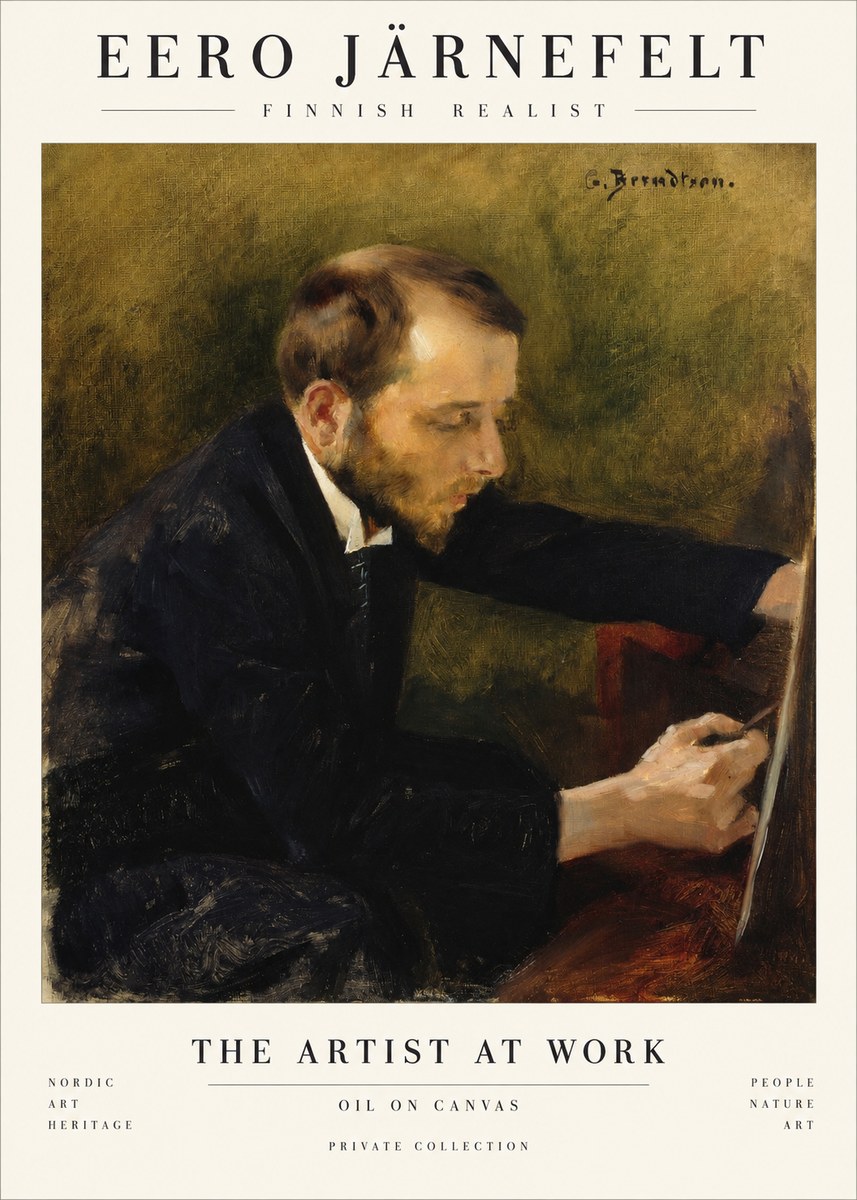 Eero Järnefelt Portrait of the Artist No2 - Póster