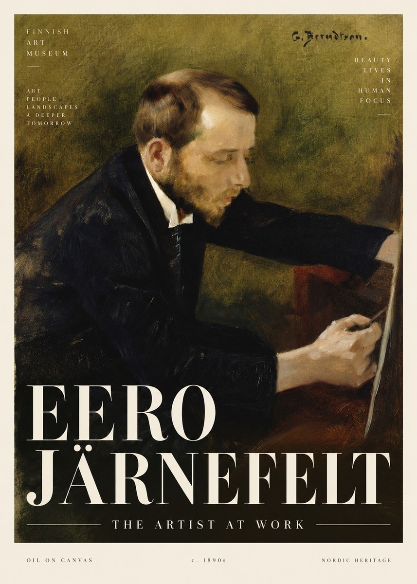 Eero Järnefelt Portrait of the Artist No4 - Póster