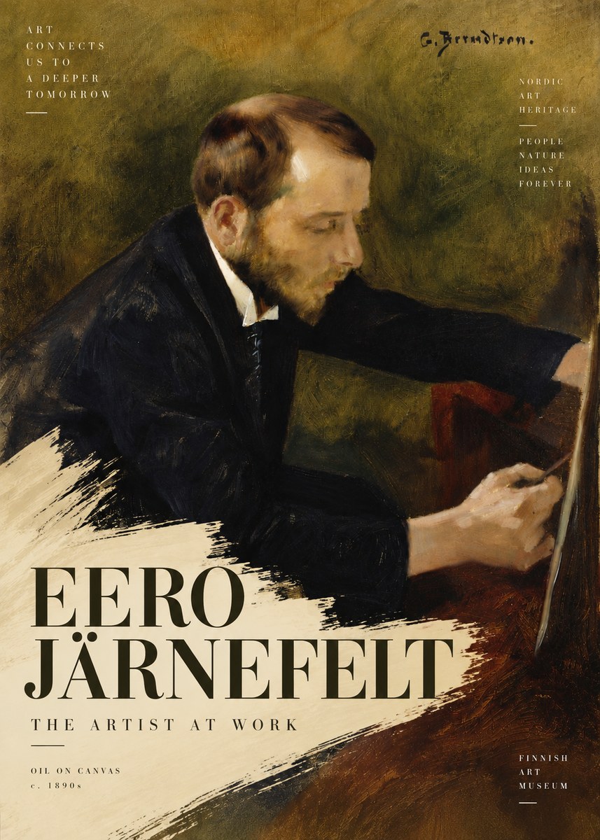 Eero Järnefelt Portrait of the Artist No6 - Póster