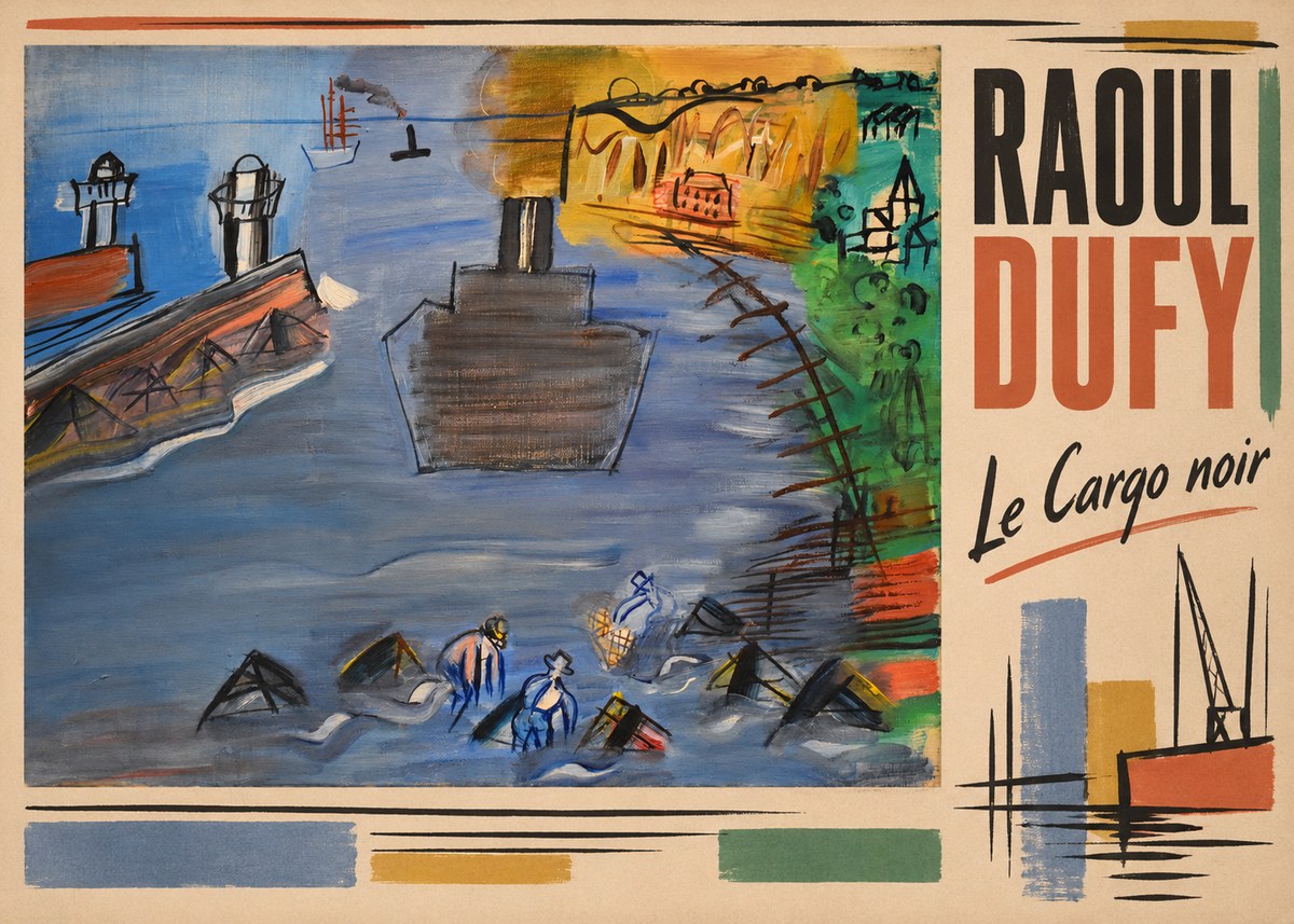 Raoul Dufy Le Cargo Noir No2 - Póster