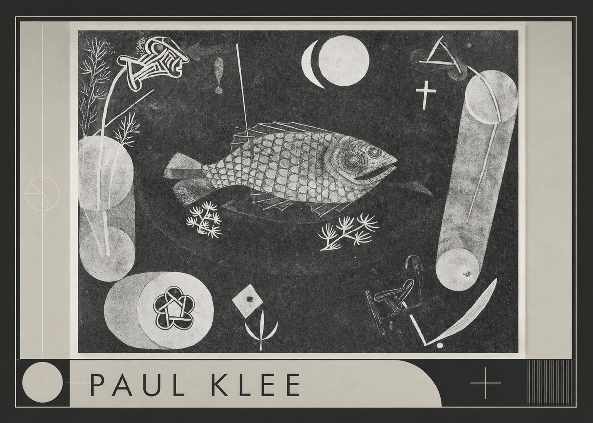 Paul Klee Abstract Fish No1 - Póster