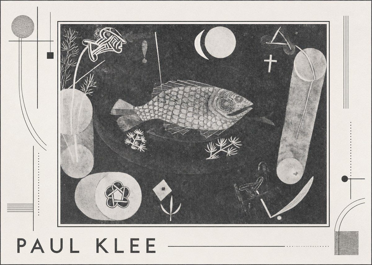 Paul Klee Abstract Fish No3 - Póster
