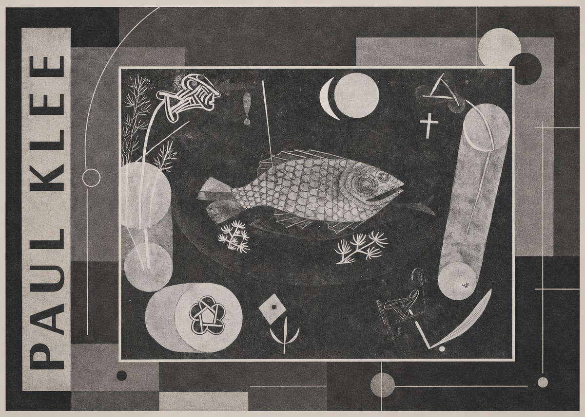 Paul Klee Abstract Fish No4 - Póster