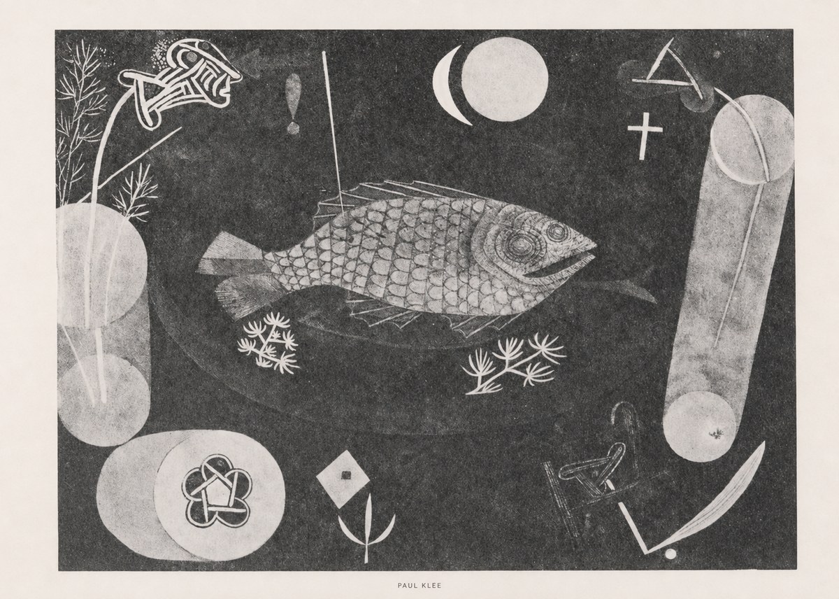 Paul Klee Abstract Fish No6 - Póster