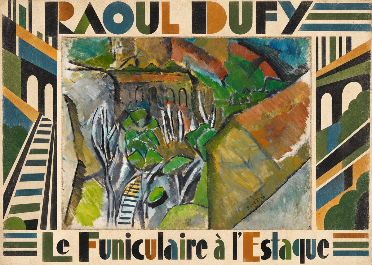 Raoul Dufy Le Funiculaire À L'estaque No4 - Póster