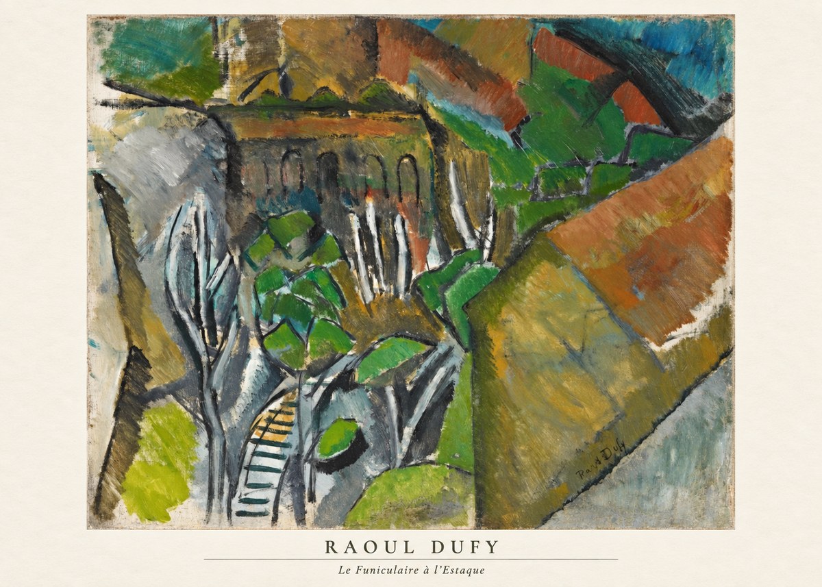 Raoul Dufy Le Funiculaire À L'estaque No6 - Póster