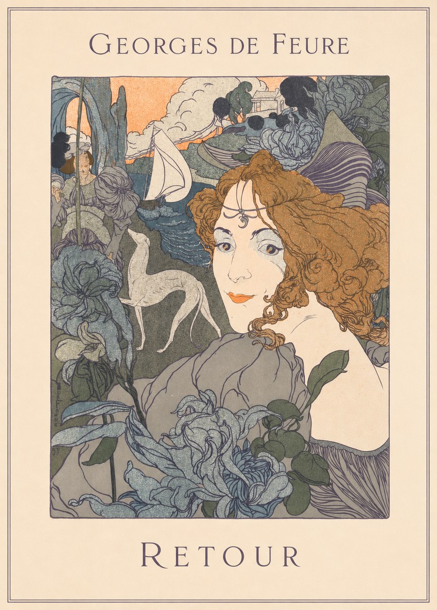 Georges de Feure Retour No5 - Póster