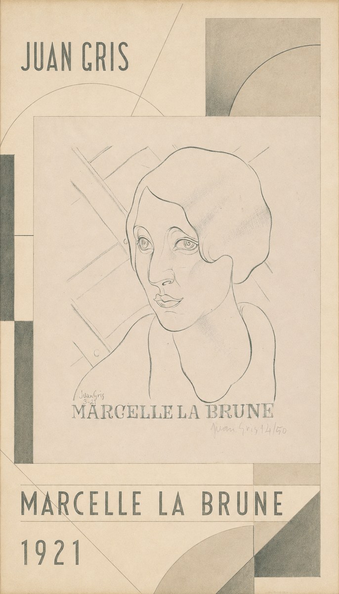 Juan Gris Marcelle La Brune II No4 - Póster