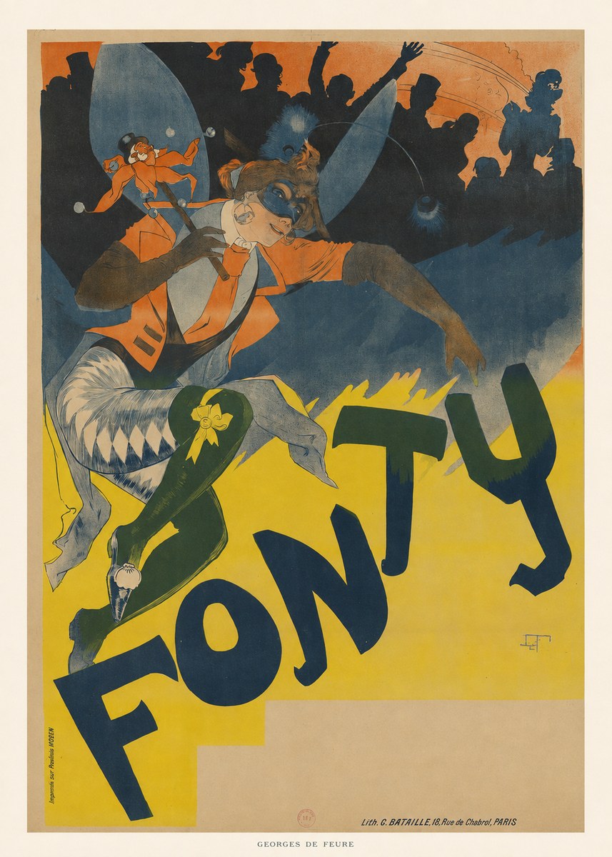 Georges de Feure Fonty I No6 - Póster