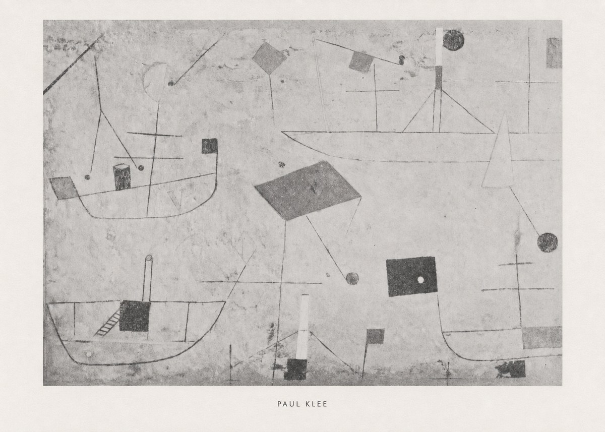 Paul Klee Seascape with Boats No6 - Póster