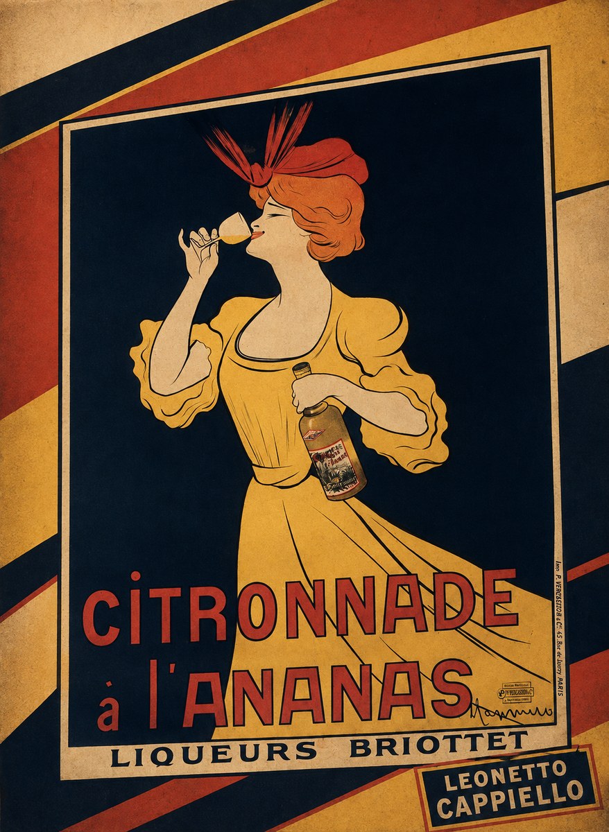 Leonetto Cappiello Citronnade À L'ananas No3 - Póster