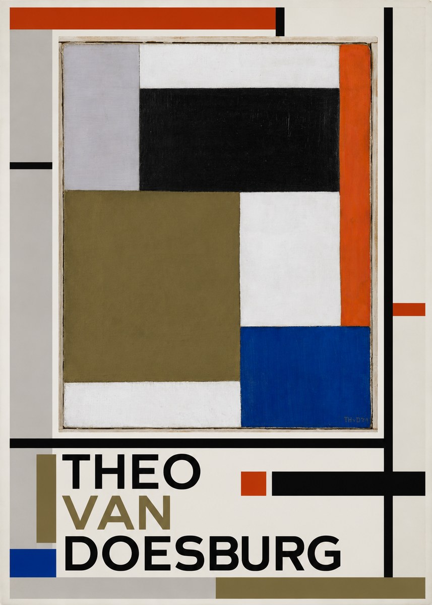 Theo van Doesburg Composition Xxii No4 - Póster