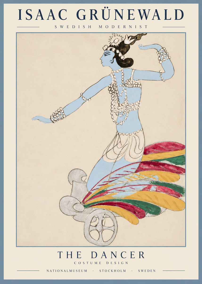 Isaac Grünewald Dancer on a Chariot No5 - Póster