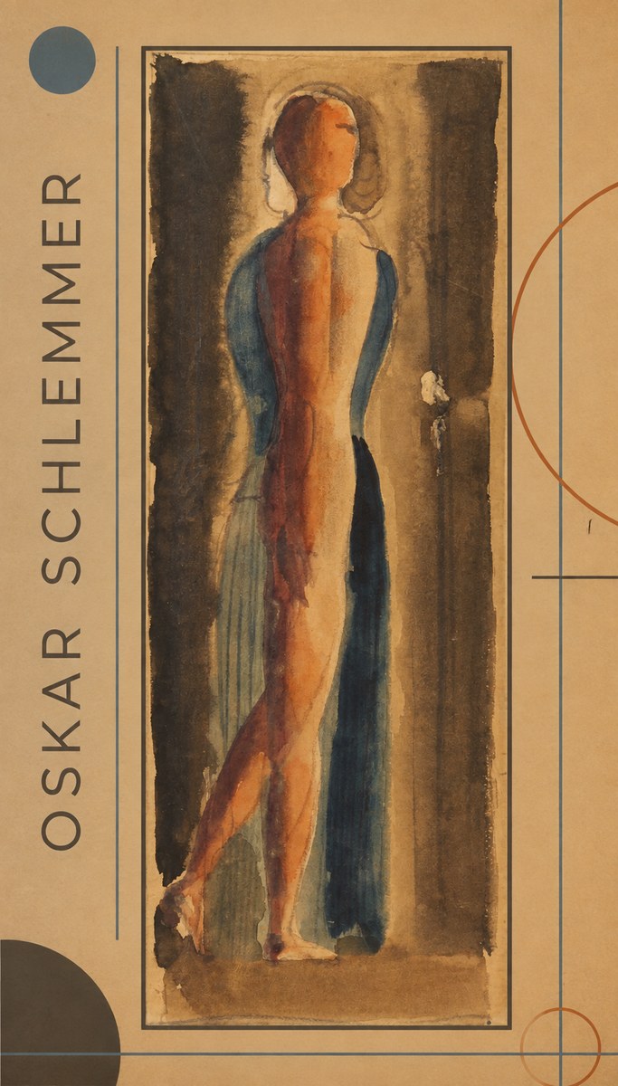 Oskar Schlemmer Figure Study No1 - Póster