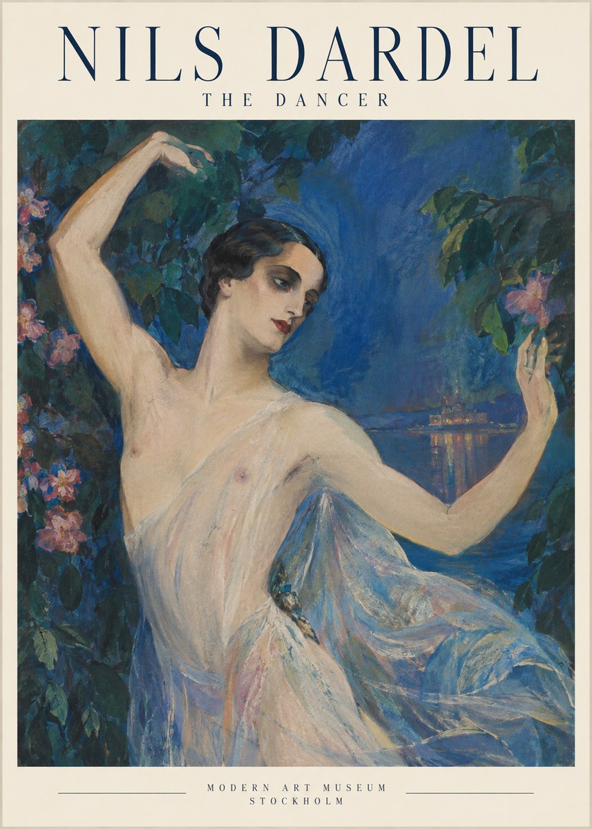 Nils Dardel The Dancer No1 - Póster