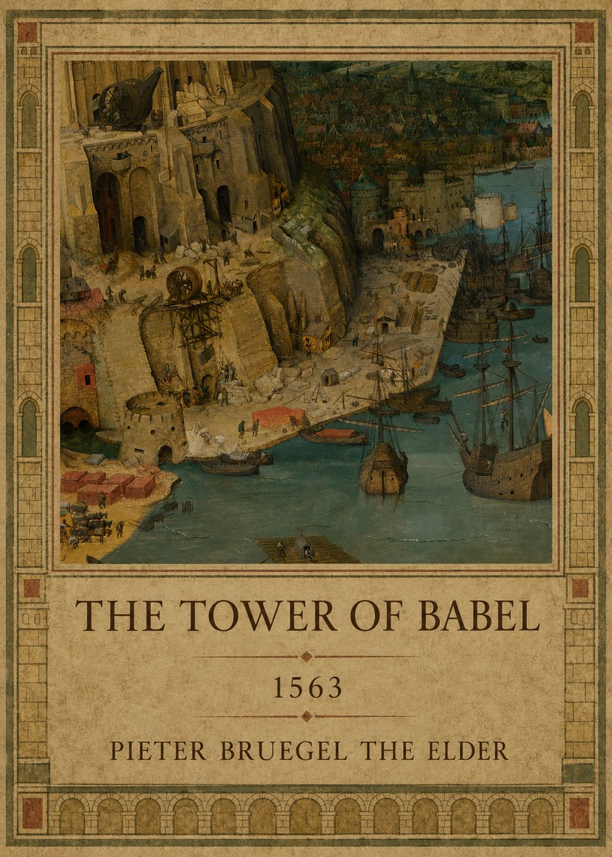 Pieter Bruegel The Tower of Babel VI No1 - Póster